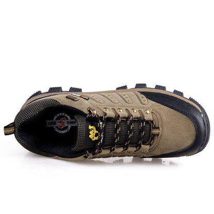 Men's Brown Waterproof Lightweight Wear Resistant Hiking Shoes