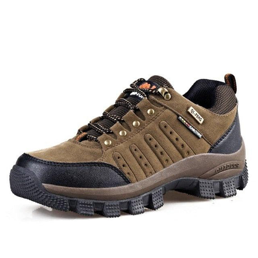 Men's Brown Waterproof Lightweight Wear Resistant Hiking Shoes
