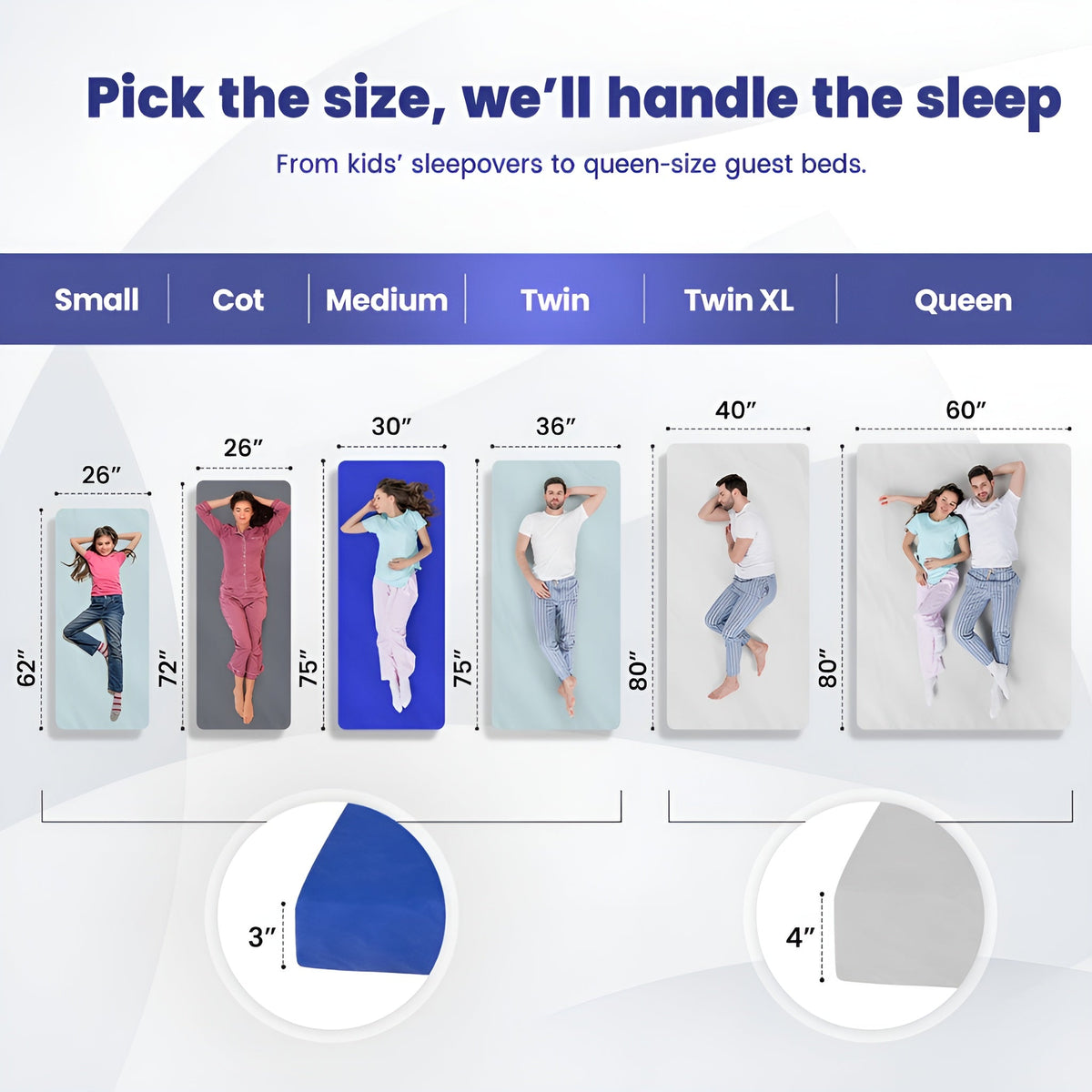 Matrix Air Cell Memory Foam Camping Mattress