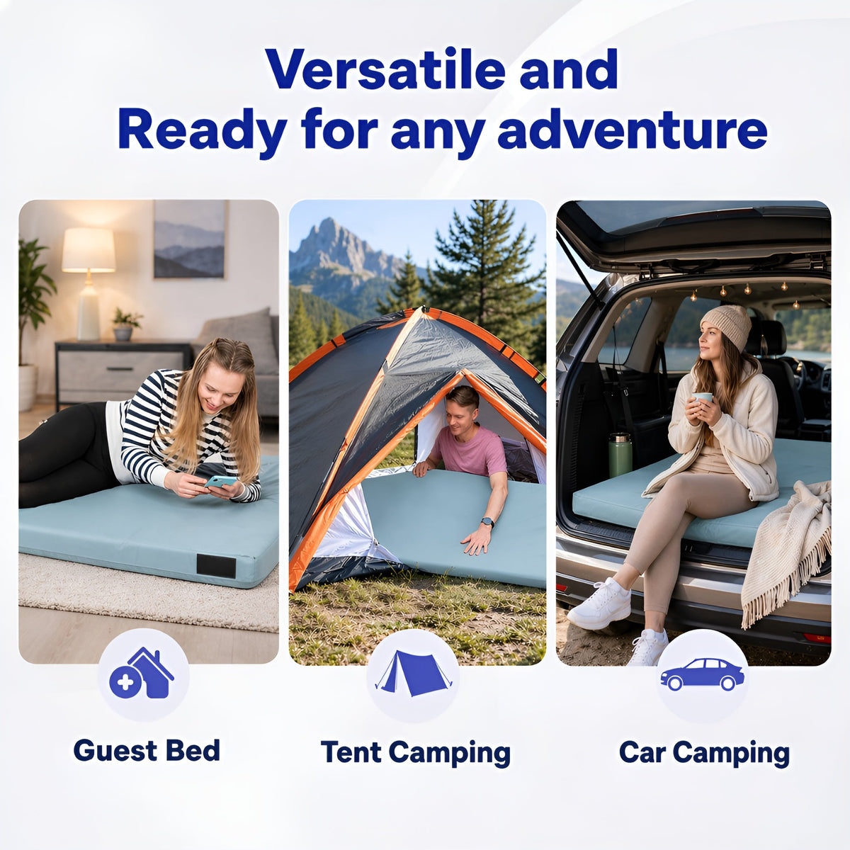 Matrix Air Cell Memory Foam Camping Mattress