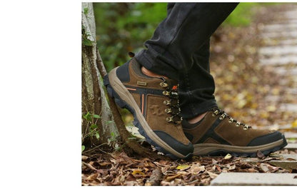 Men's Genuine Leather Warm Non Slip Hiking Boots