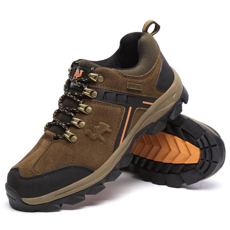 Men's Genuine Leather Warm Non Slip Hiking Boots