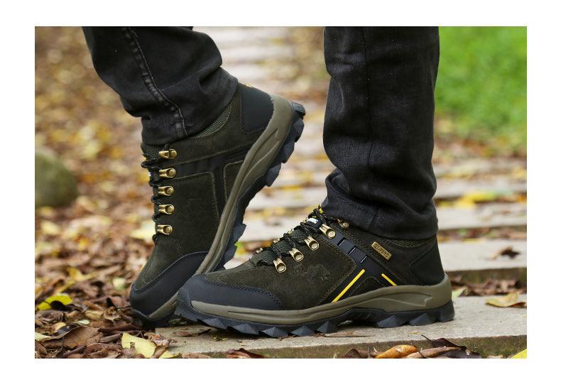 Men's Genuine Leather Warm Non Slip Hiking Boots