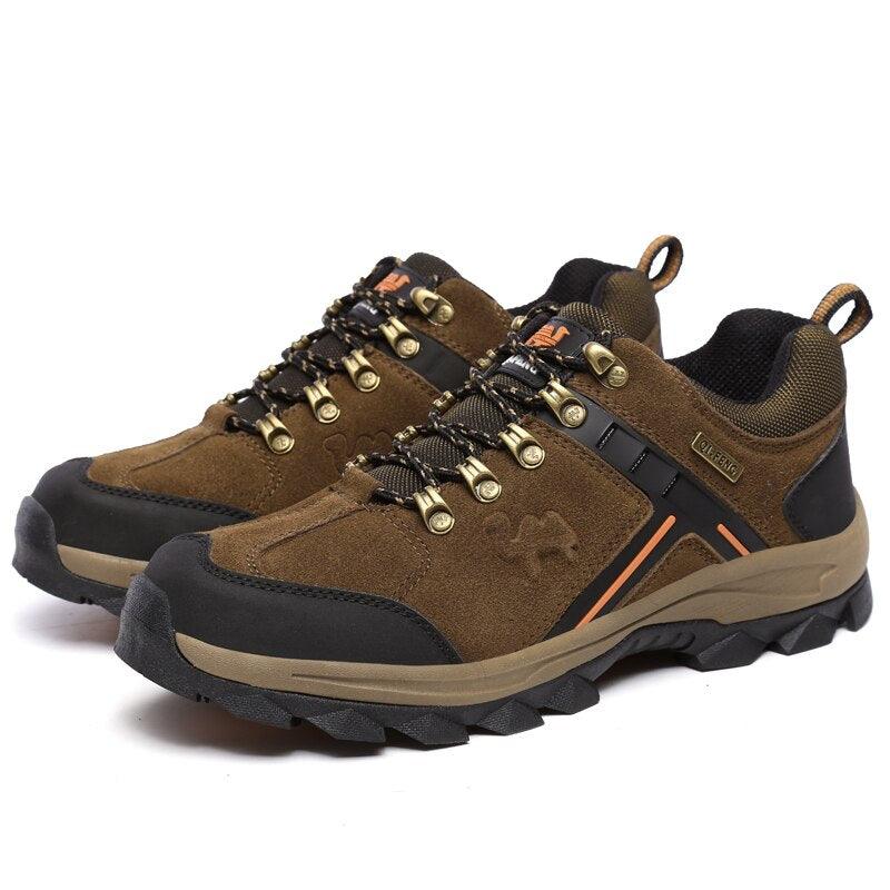 Men's Genuine Leather Warm Non Slip Hiking Boots