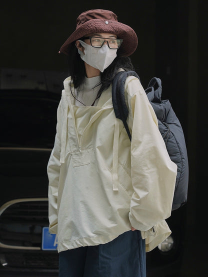 Women's Korean Style Hooded Windproof Casual Jacket