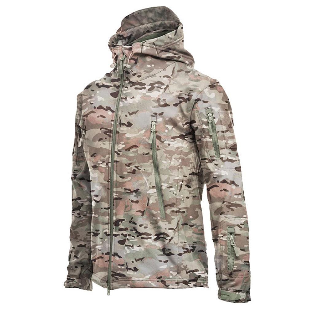 Unisex Camouflage Thermal Fleece Windproof Outdoor Jacket