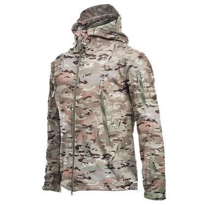 Unisex Camouflage Thermal Fleece Windproof Outdoor Jacket