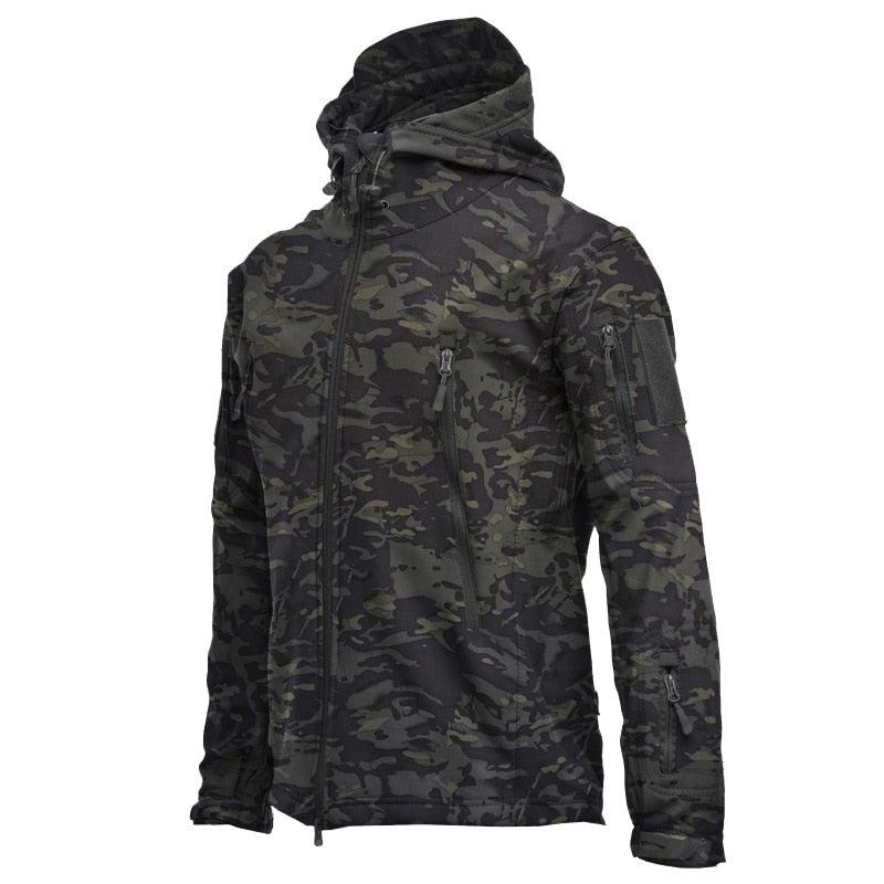 Unisex Camouflage Thermal Fleece Windproof Outdoor Jacket
