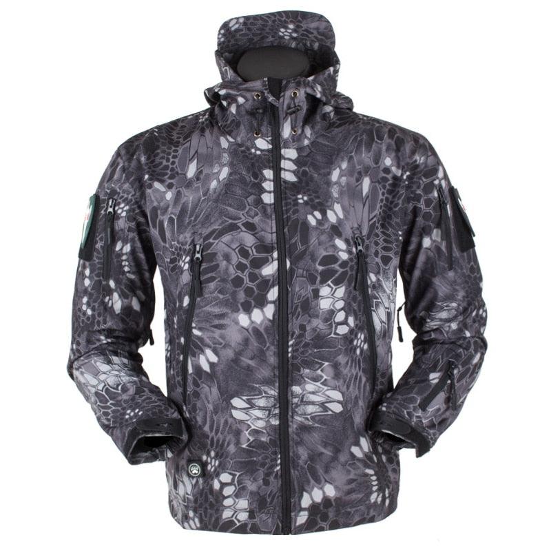 Unisex Camouflage Thermal Fleece Windproof Outdoor Jacket
