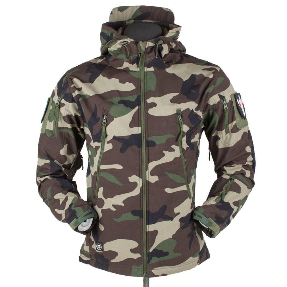 Unisex Camouflage Thermal Fleece Windproof Outdoor Jacket