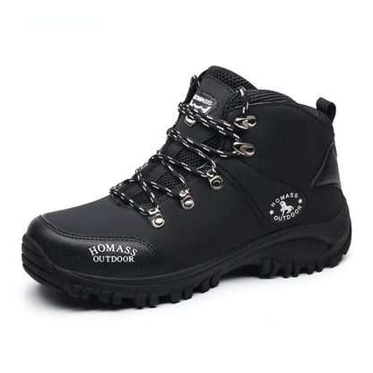 Men's Waterproof Warm Fur Lined Hiking Boots