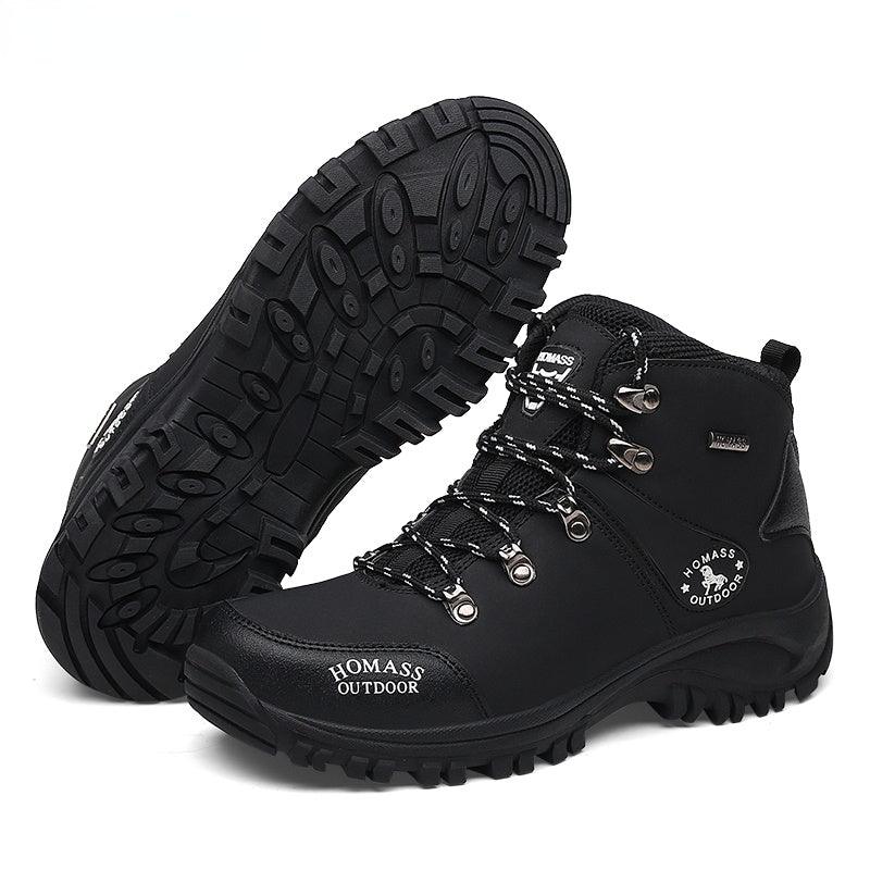Men's Waterproof Warm Fur Lined Hiking Boots