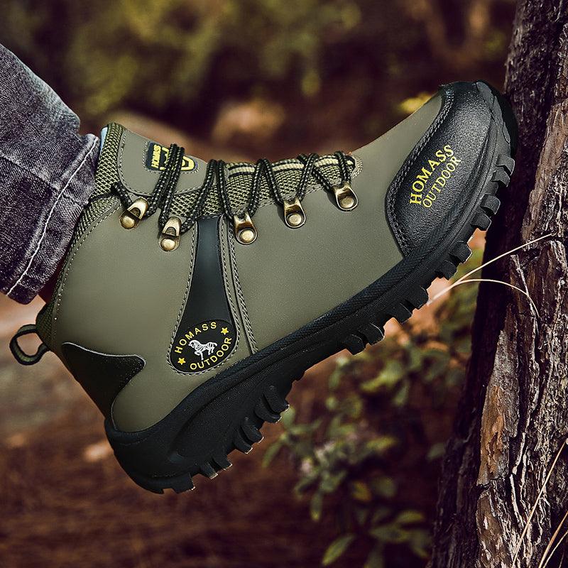 Men's Waterproof Warm Fur Lined Hiking Boots