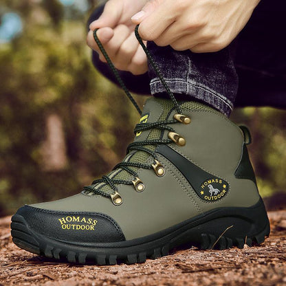 Men's Waterproof Warm Fur Lined Hiking Boots