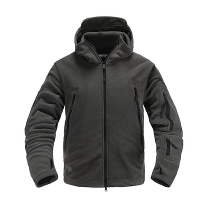 Men's Lightweight Thermal Fleece Hooded Outdoor Jacket