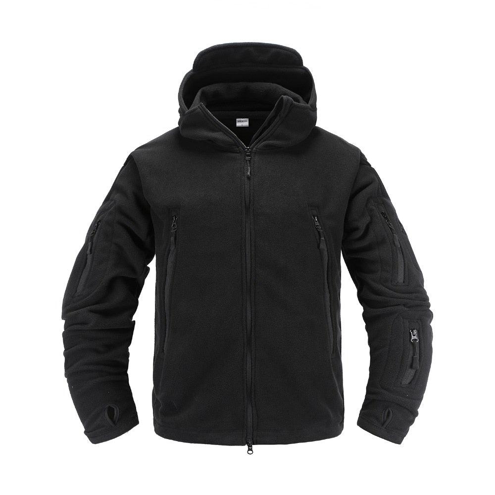 Men's Lightweight Thermal Fleece Hooded Outdoor Jacket
