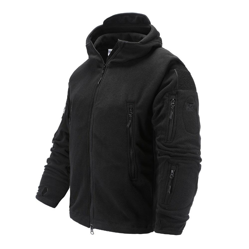 Men's Lightweight Thermal Fleece Hooded Outdoor Jacket