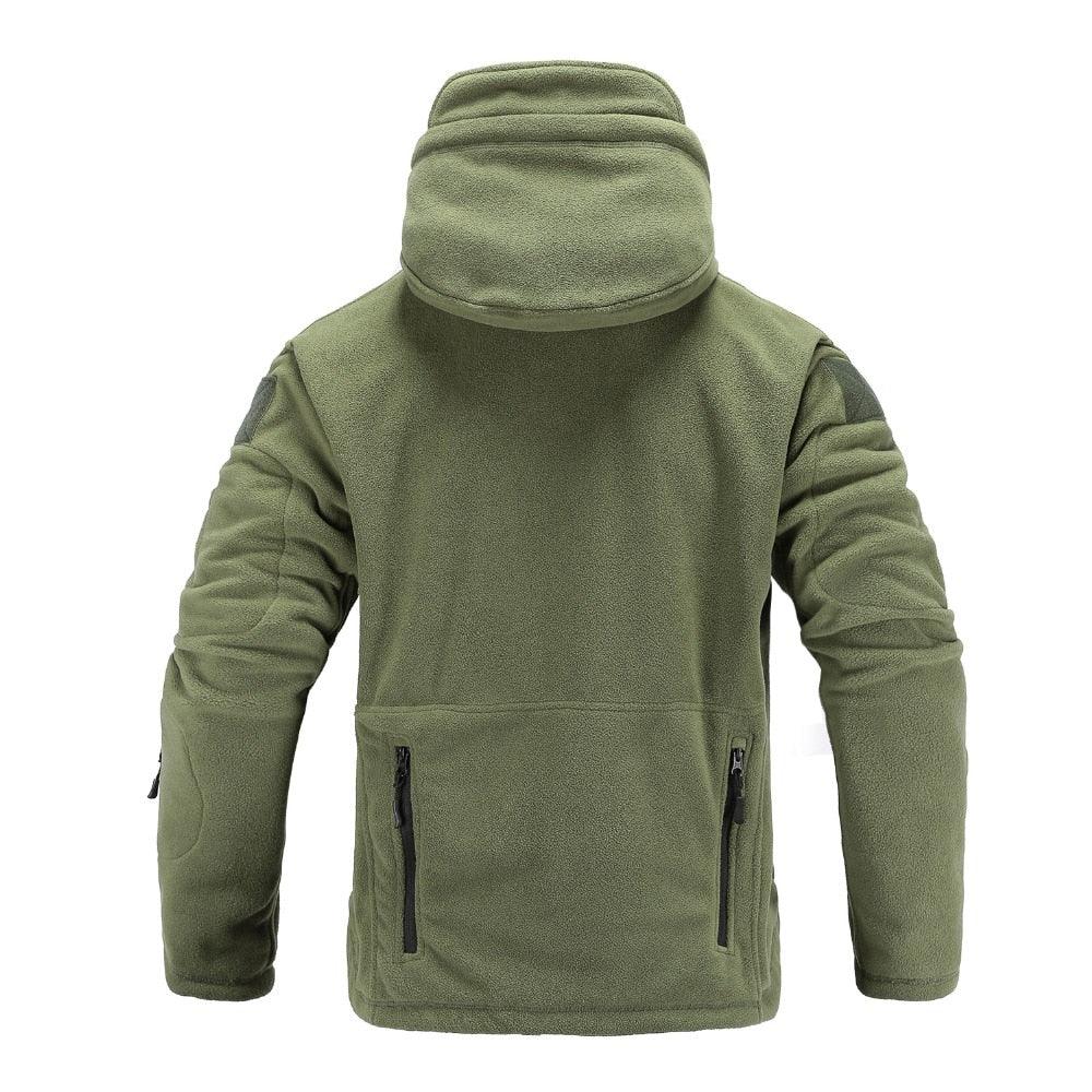 Men's Lightweight Thermal Fleece Hooded Outdoor Jacket