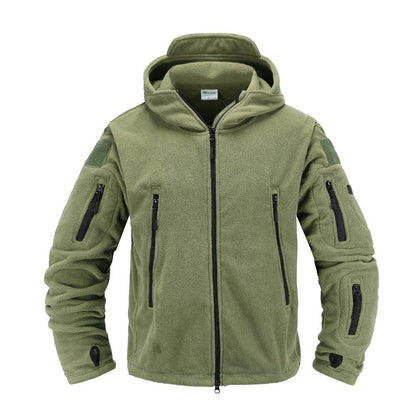Men's Lightweight Thermal Fleece Hooded Outdoor Jacket
