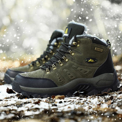 Men's Winter Warm Non Slip High Top Hiking Boots