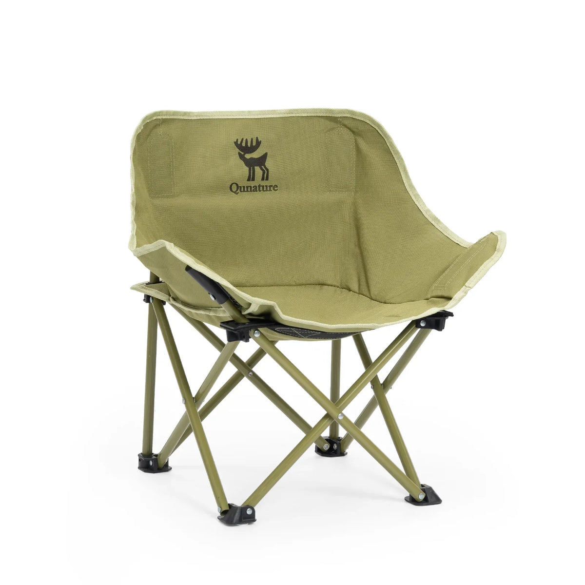 Folding Carbon Steel Camping Chair Adult Kids