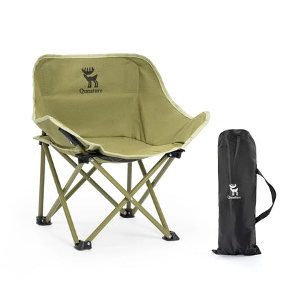 Folding Carbon Steel Camping Chair Adult Kids
