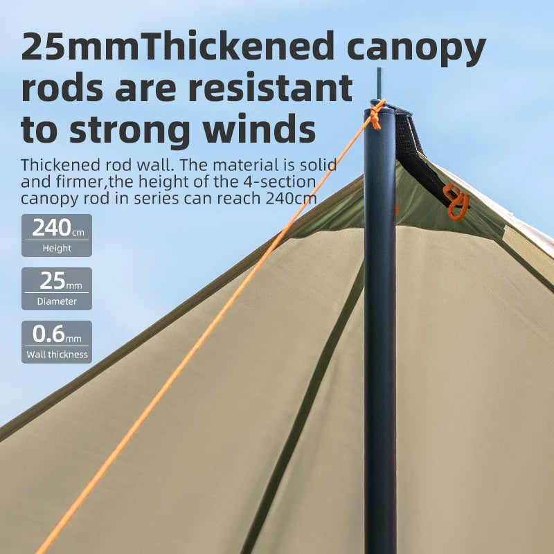 Waterproof UPF50+ Canopy Sun Shelter Camping Tent