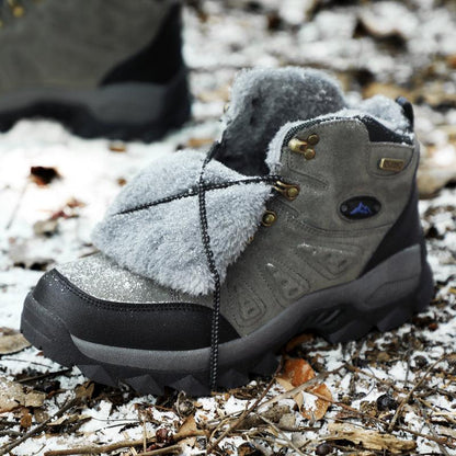 Men's Winter Warm Non Slip High Top Hiking Boots