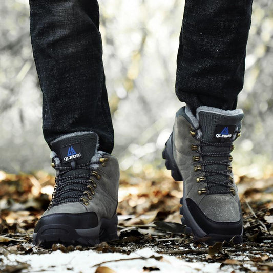 Men's Winter Warm Non Slip High Top Hiking Boots