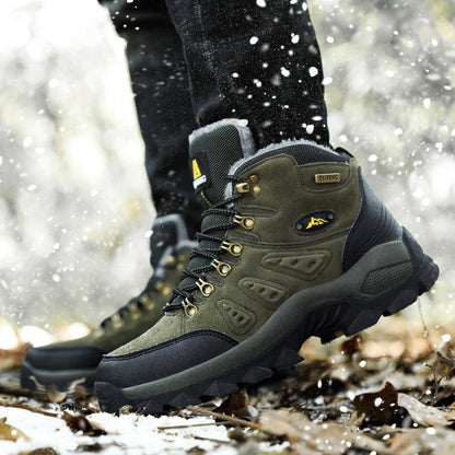 Men's Winter Warm Non Slip High Top Hiking Boots
