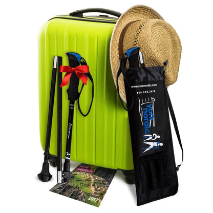 Travel Folding Walking Hiking Poles With Accessories