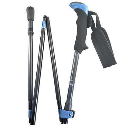 Travel Folding Walking Hiking Poles With Accessories